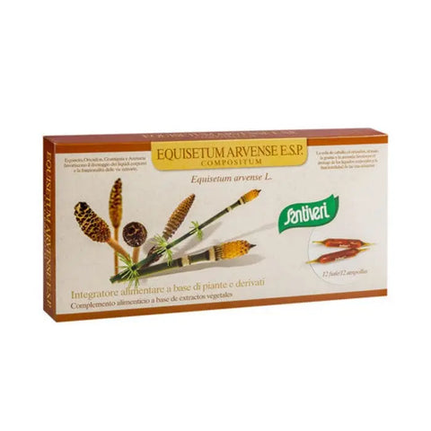 Santiveri Equisetum Arvense ESP herbal extract in a 60ml bottle, displayed on a white background.