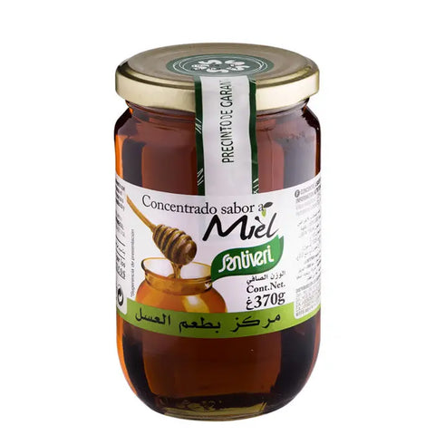 Santiveri Honey Flavour Concentrate in 370g jar, natural sweetener with honey flavor, by Jag Couture London New York