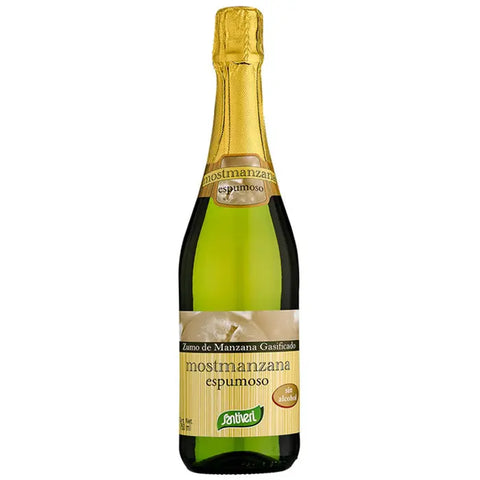 Santiveri Mostmanzana carbonated apple drink in a 750ml bottle, from Jag Couture London New York.