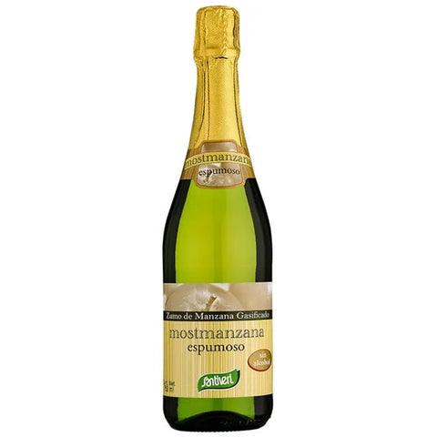 Santiveri Mostmanzana Carbonated 750ml bottle, a fizzy apple-flavored beverage from Jag Couture London New York.