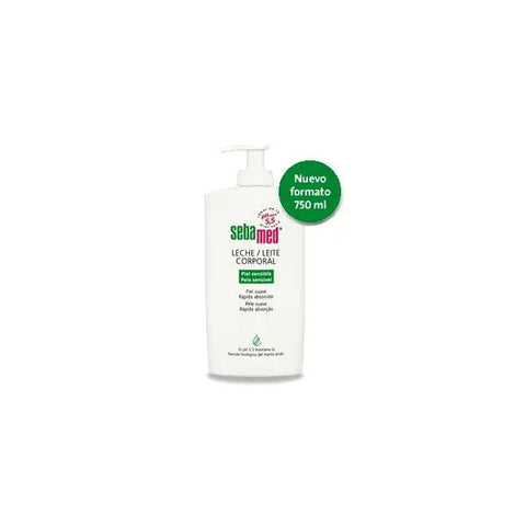 Sebamed body lotion in a sleek bottle, featuring smooth texture and moisturizing formula from Jag Couture London—New York.