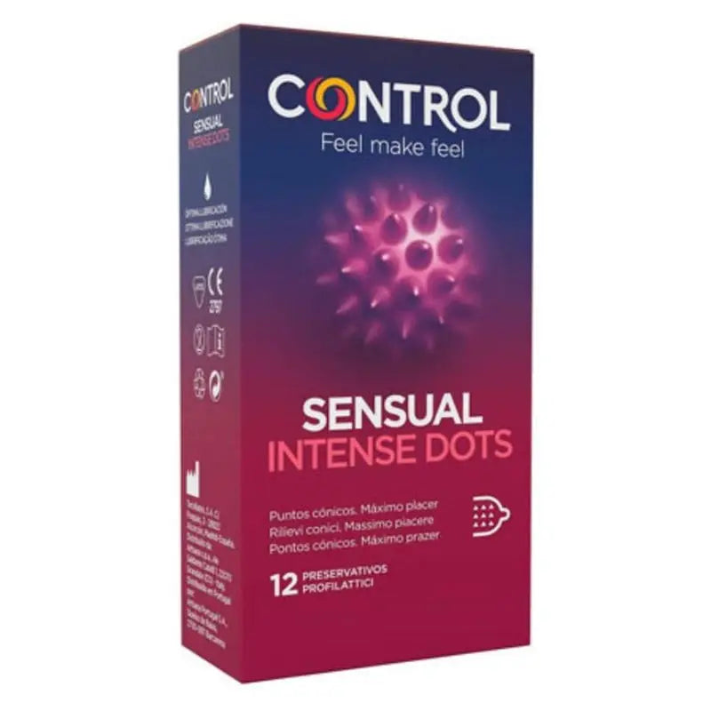 Sensual Control Intense Dots 12 Préservatifs Jag Couture London - New York