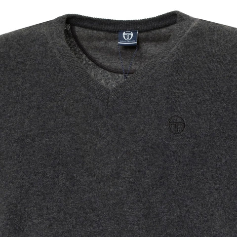 Sergio Tacchini X073_21105-_135ASH athletic jacket by Jag Couture London New York, shown in grey with logo details