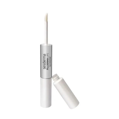 Sesderma Fillderma Lips Volumizer 2x6ml syringes with clear packaging, featuring the Sesderma branding and applicator tips.