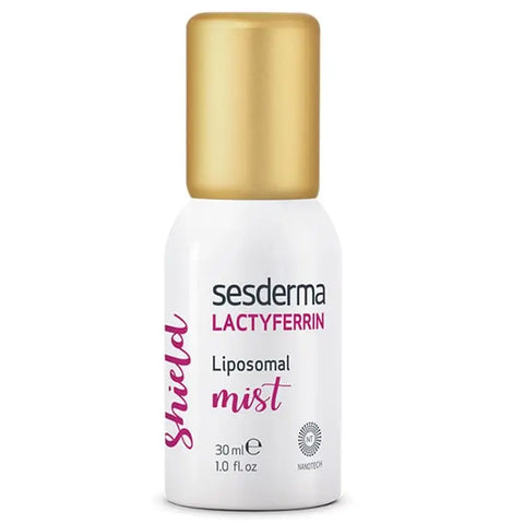 Sesderma Lactyferrin Defense Mist 30ml bottle with spray nozzle, skincare product from Jag Couture London-New York.