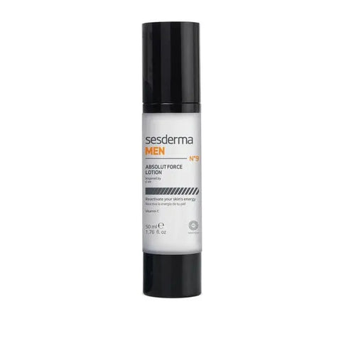 Sesderma Men revitalizing face lotion in 50ml bottle, displayed with sleek packaging and branding from Jag Couture London New York.
