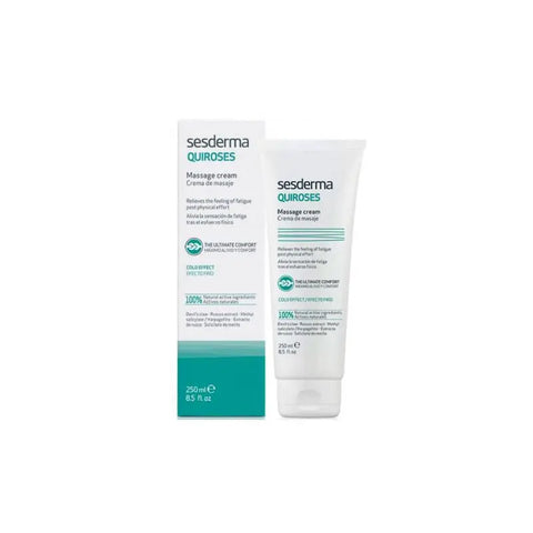 Sesderma Quiroses massage cream in a 250ml jar, designed for soothing skin, by Jag Couture London New York.