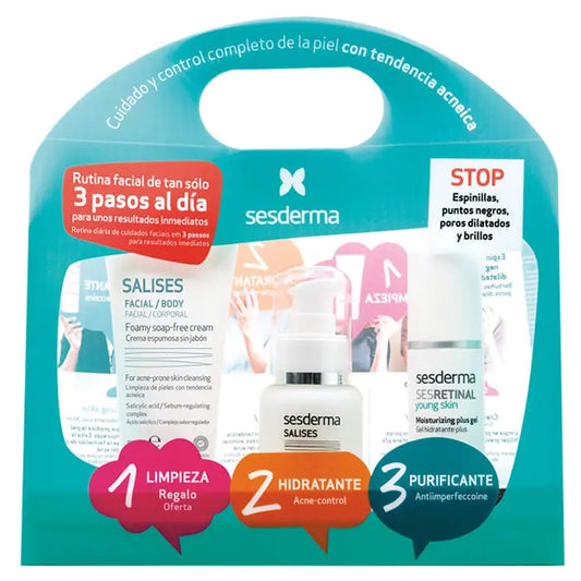 Sesderma Salises Anti-Acne Pack 3 Pieces Jag Couture London - New York