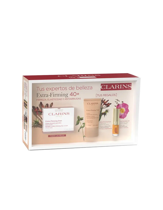 Set Clarins Extra Firming Dia T-P 50ml Extre Firm Noche T-P 15ml Lip Con 1,4ml@ Jag Couture London - New York