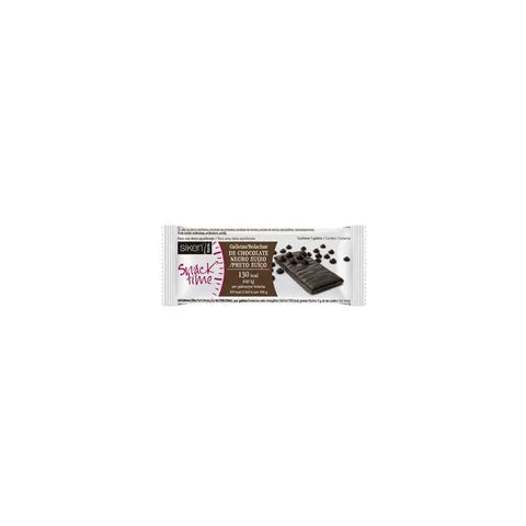 Dark chocolate Siken Form cookie by Jag Couture London New York, close-up of the single packaged cookie on a neutral background.
