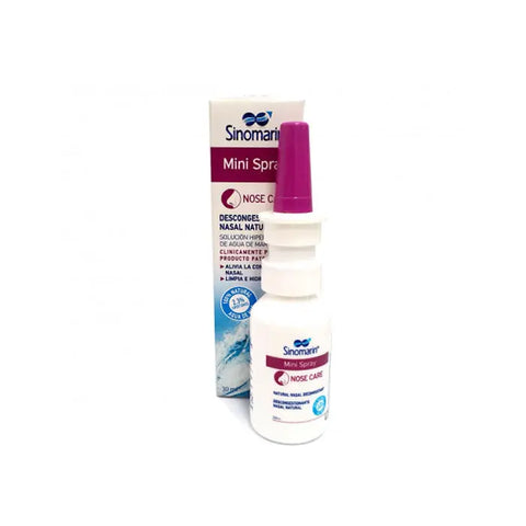 Mini 30ml Sinomarin Hypertonic Sea Water spray by Jag Couture London New York, suitable for nasal congestion relief.