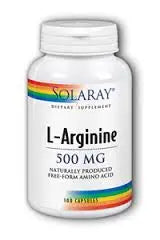 Solaray L Arginine 500 Mg 100 Capsulas Jag Couture London - New York