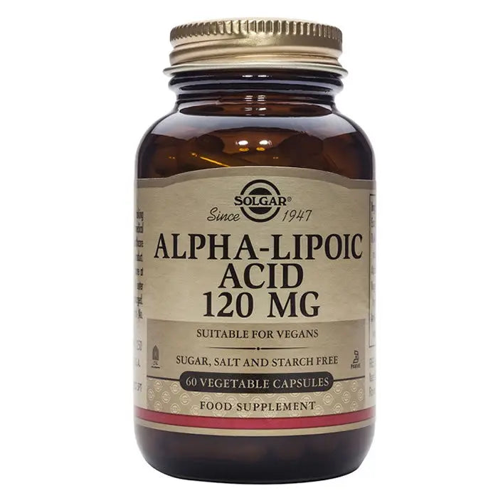 Solgar Alpha Lipoic Acid 120mg 60 Capsules Jag Couture London - New York