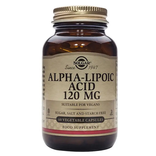 Solgar Alpha Lipoic Acid 120mg 60 Capsules Jag Couture London - New York