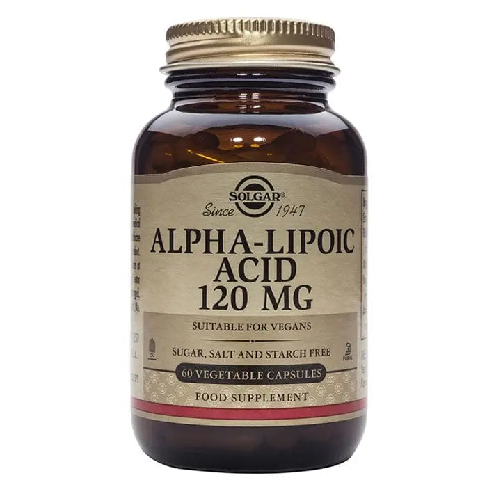 Jag Couture London - New York Solgar Alpha Lipoic Acid 120mg 60 Capsules