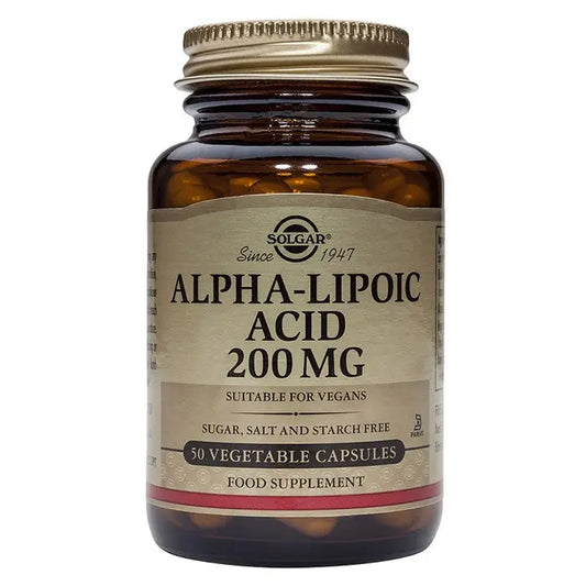 Solgar Alpha-Lipoic Acid 200mg 50 Capsules Jag Couture London - New York