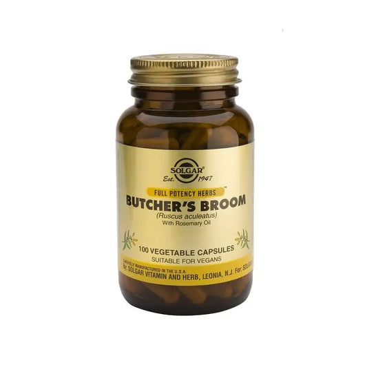 Solgar Butcher's Broom 100 Capsules Jag Couture London - New York