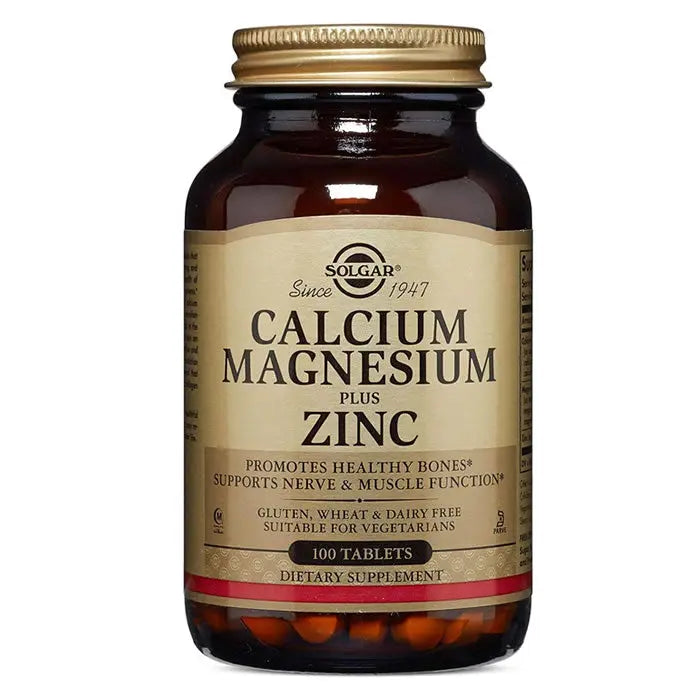 Solgar Calcium Magnesium + Zinc 100 tablets Jag Couture London - New York