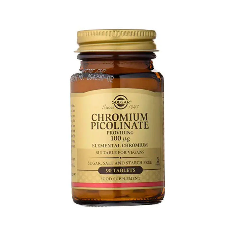 Solgar Chromium Picolinate 100mg 90 Tablets Jag Couture London - New York