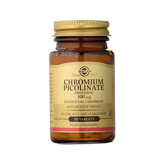 Solgar Chromium Picolinate 100mg 90 Tablets Jag Couture London - New York