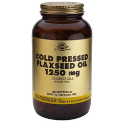 Jag Couture London - New York Solgar Cold Pressed Flaxseed Oil 1250mg 100 Softgels