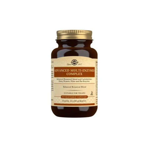 Solgar Comfort Zone Complex 90 capsules in a white bottle with a blue label, displayed on a plain background.