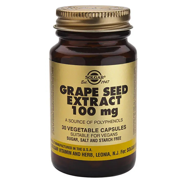 Solgar Grape Seed Extract 100mg 30 Capsules Jag Couture London - New York