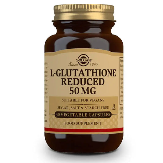 Solgar L-Glutathione 50mg 30 Capsules Jag Couture London - New York