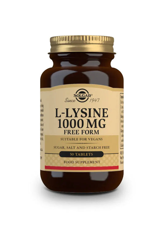 Solgar L-Lisina 1000mg 50 Tablets Jag Couture London - New York