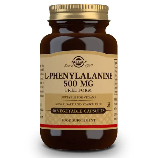 Solgar L-Phenylalanine 500mg 50 Capsules Jag Couture London - New York
