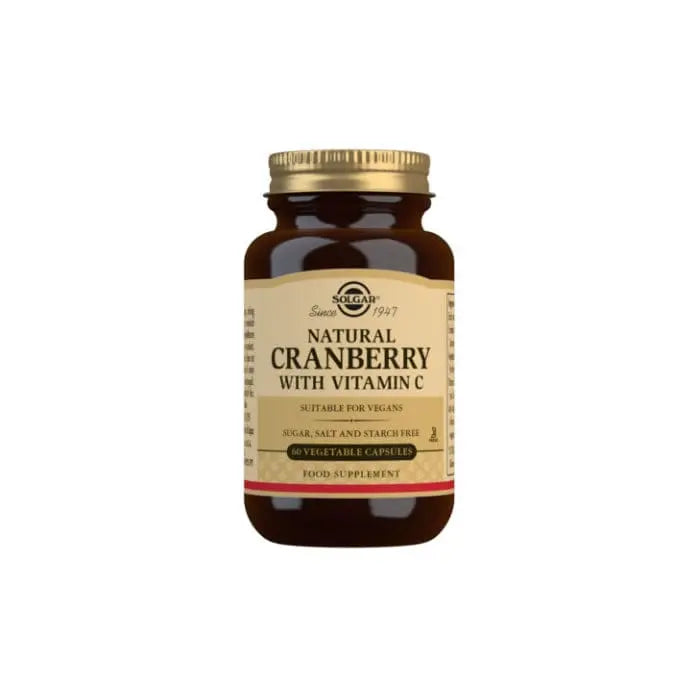 Jag Couture London - New York Solgar Natural Cranberry With Vitamin C Vegetable Capsules - Pack of 60