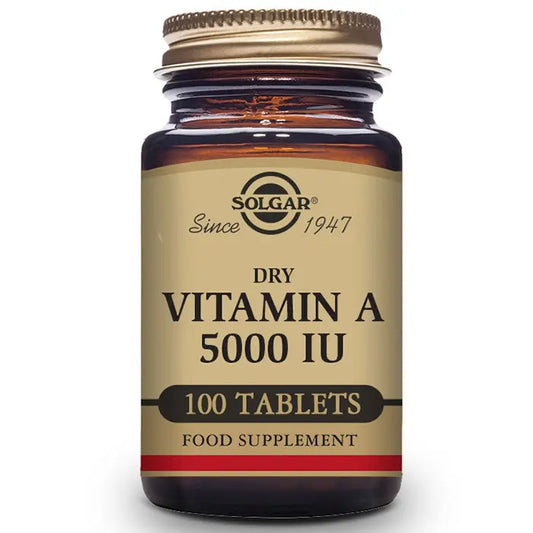 Solgar Vitamin A Dried 5000 IU 100 Tablets Jag Couture London - New York