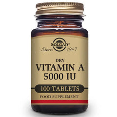 Solgar Vitamin A Dried 5000 IU 100 Tablets Jag Couture London - New York