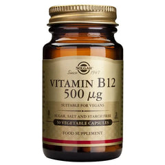 Solgar Vitamin B12 500cmg Cyanocobalamin 50 Capsules Jag Couture London - New York