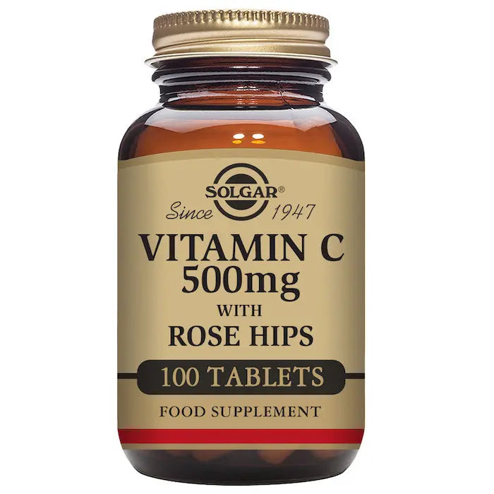 Solgar Vitamin C Rose Hips 500mg 100 Tablets Jag Couture London - New York