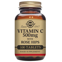 Solgar Vitamin C Rose Hips 500mg 100 Tablets Jag Couture London - New York