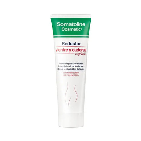 Somatoline Cosmetic Tummy and Hips Advance Express cream in 250ml jar, by Jag Couture London New York, for targeted body shaping