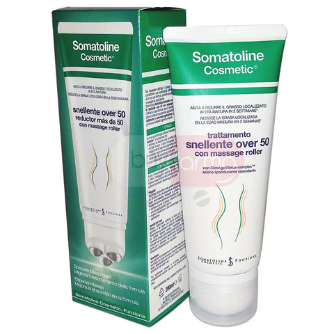 Somatoline Cosmetic Reducer More Than 50 Roll 200ml in a sleek bottle, designed for targeted body treatment.