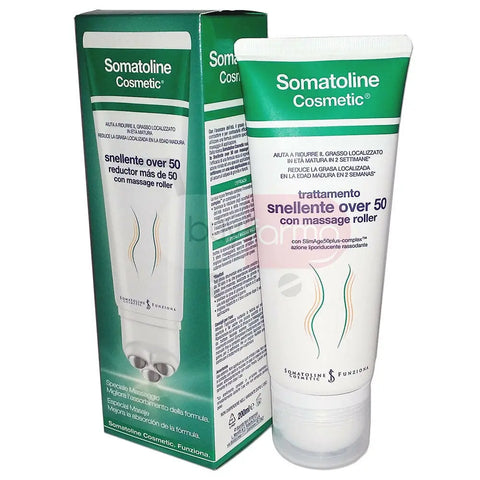 Somatoline Cosmetic Reducer More Than 50 Roll 200ml in a sleek container, designed for targeted body slimming and contouring.