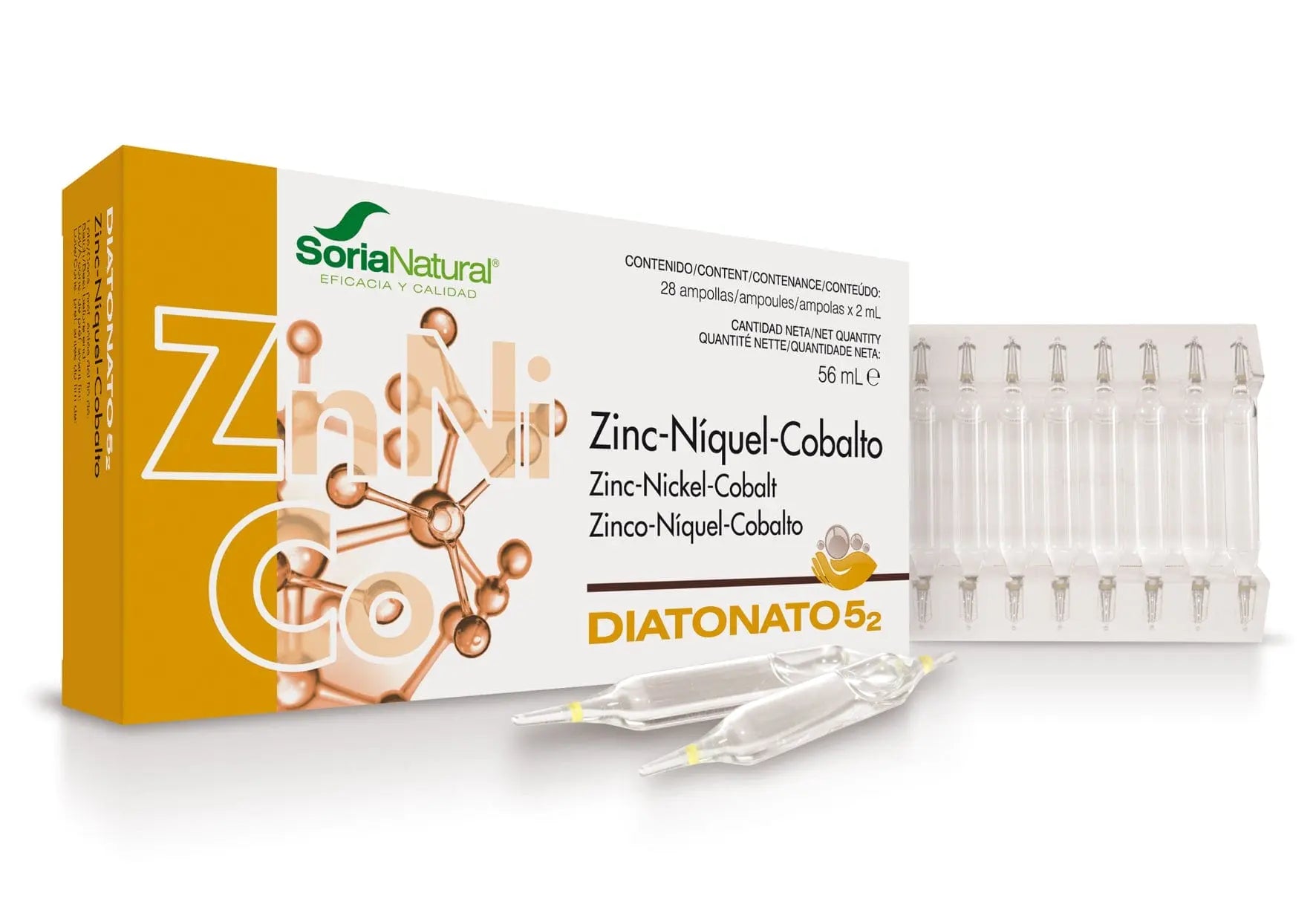 Jag Couture London - New York Soria Diatonato 5-2 Zinc-Niquel-Cobal 28 Ampollas X 2ml