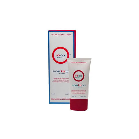 Sorioox moisturizer for dry skin in a 75ml jar, by Jag Couture London New York, showing the product container and branding.