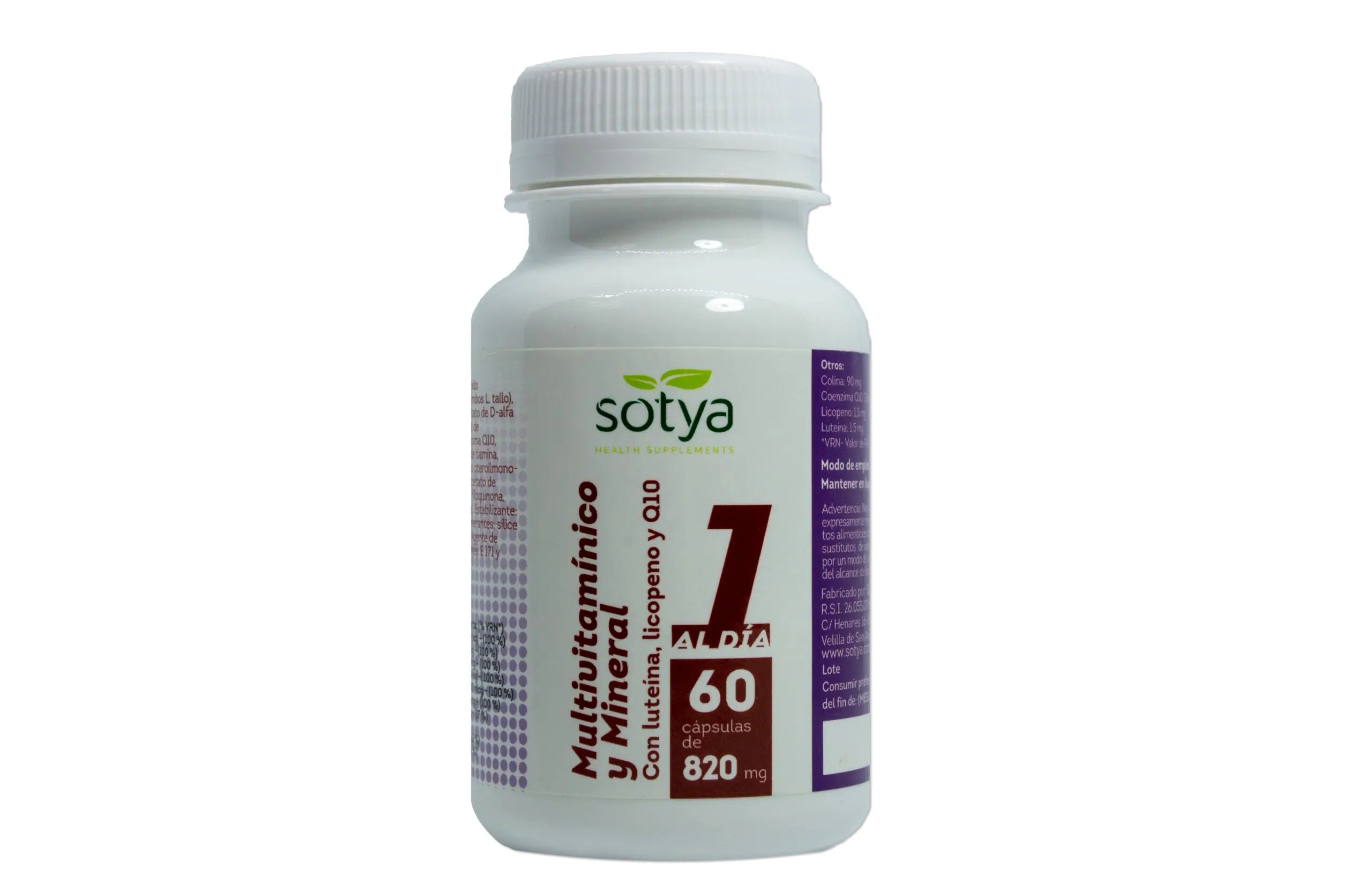 Sotya Multivitaminico y Mineral 820mg 60 Cap Jag Couture London - New York