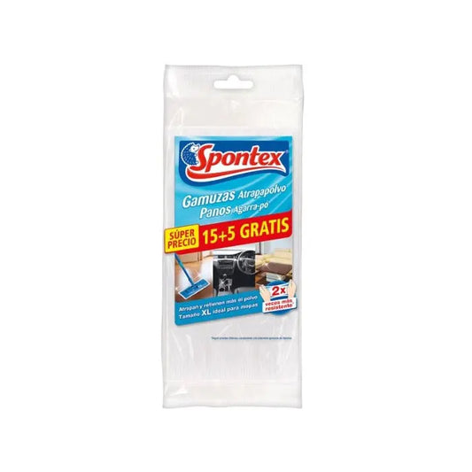 Spontex Chamois Dust Catcher 15 + 5 Units Jag Couture London - New York