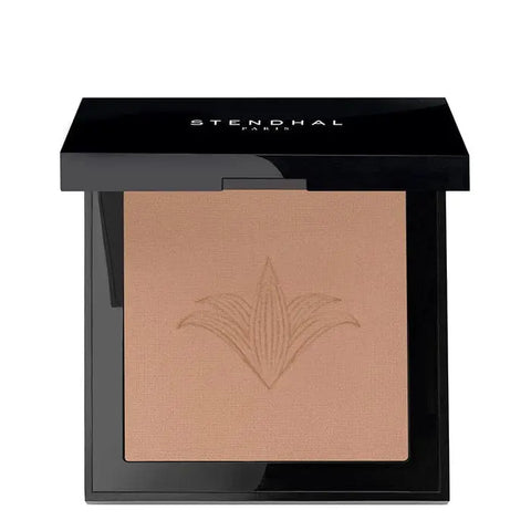 Stendhal Perfecting Compact Powder in shade 130 Ambre Rosé, 9g, displayed in a sleek compact case by Jag Couture London New York.