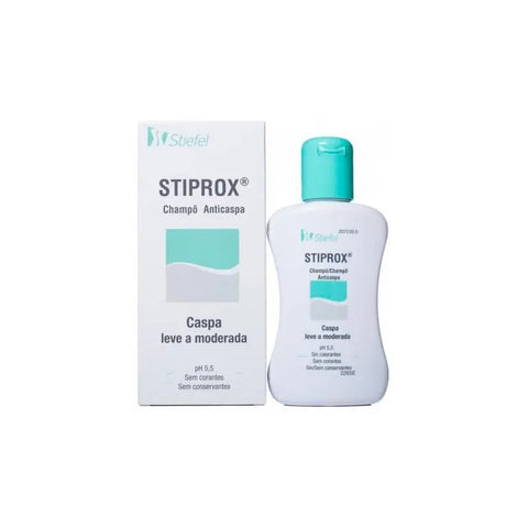 Jag Couture London New York Stiefel Stiprox Anti-Dandruff Shampoo 100ml bottle, clear label and packaging visible.
