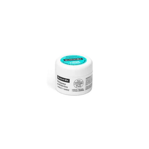 Suavinex pediatric balm for nose and lips in a 10ml tube, designed for gentle skincare for children.