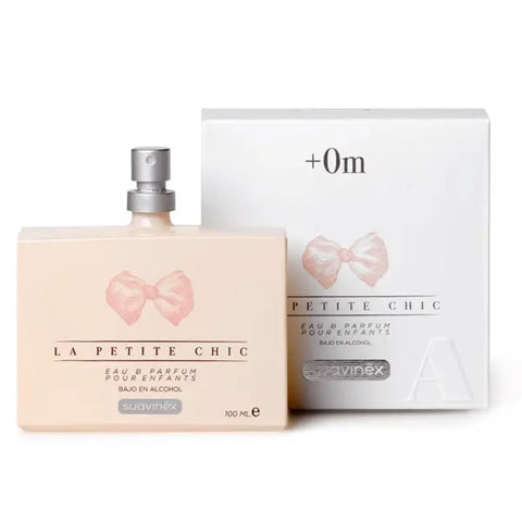 Suavinex Nia Le Chic perfume bottle by Jag Couture London New York, elegant glass container with floral and sophisticated design.