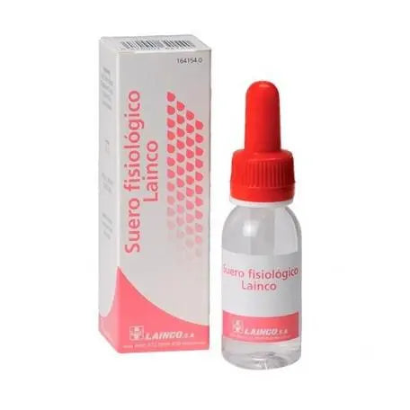 30ml bottle of Lainco Derm physiological serum by Jag Couture London New York, showing clear, sterile liquid in a small dropper bottle.