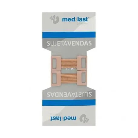 Two Medilast compression bandages by Jag Couture London New York, shown rolled and ready for use.