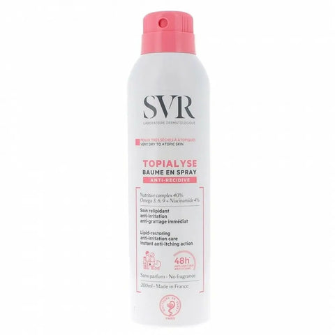 Svr Topialyse Baume en Spray 200ml by Jag Couture London New York, soothing skin spray with moisturizing properties.